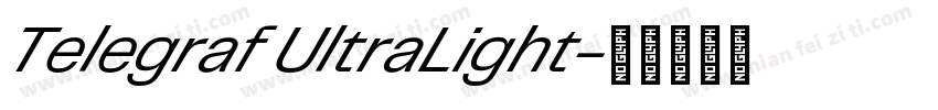 Telegraf UltraLight字体转换